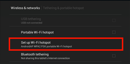 Android Set Up Wi-Fi Hotspot